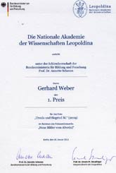 Urkunde - Leopoldina